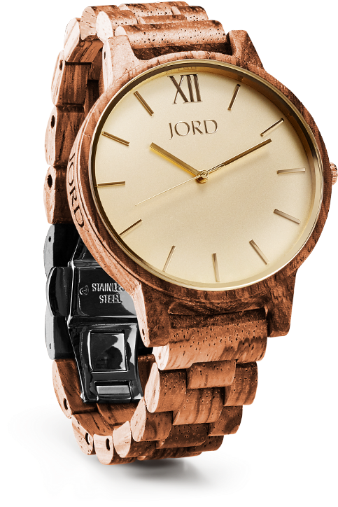 Designer Wooden Watch - Wood Watch Jord (590x750), Png Download
