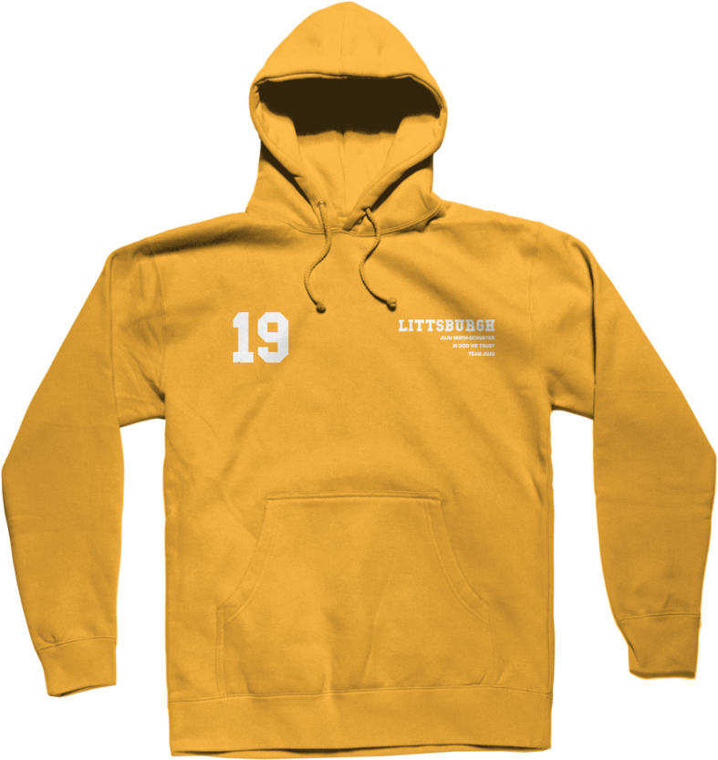 Littsburgh Hoodie Gold - Sisters Apparel Orange Hoodie (1024x1024), Png Download