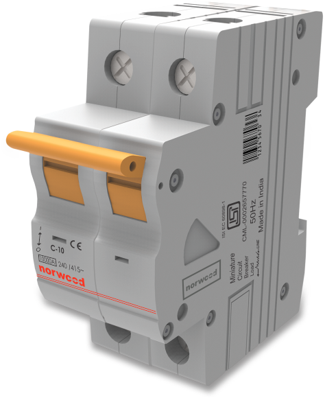 Double Pole Circuit Breaker Full Size Png Download Seekpng