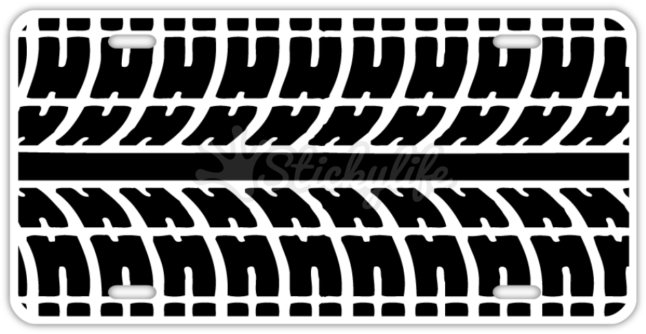 Tire Tread License Plate - Grille (940x587), Png Download