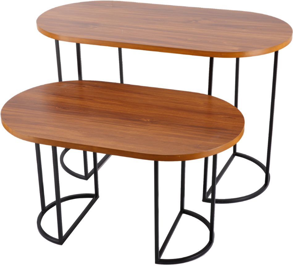 China Factory Wood Grain Mdf Table Sets For Store Design - Moderni Stolići Za Dnevni Boravak (1000x1000), Png Download