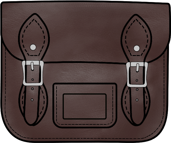 5-inch Festival Satchel In Premium Walnut Leather - Messenger Bag (1000x1000), Png Download