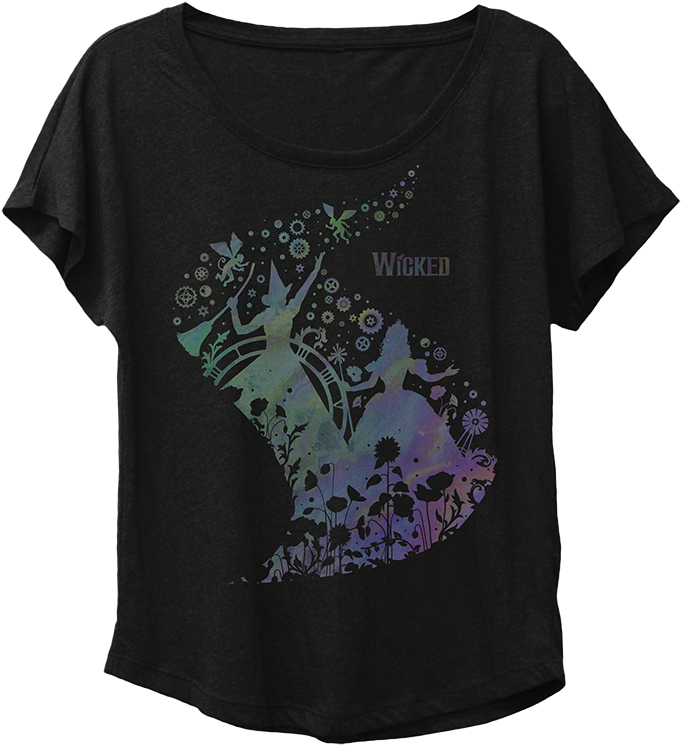 Oil Slick Painted Dolman Image - Active Shirt (750x750), Png Download