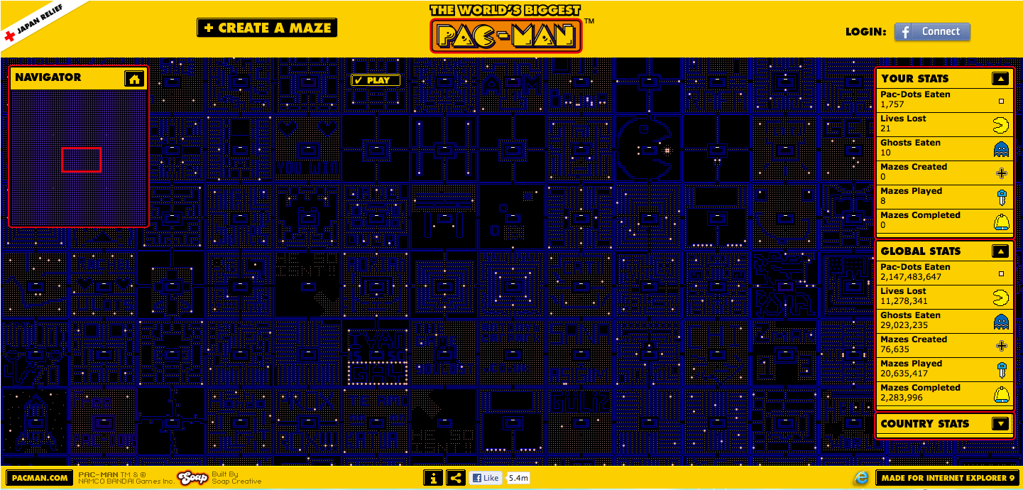 Comic Books, Movies, Games Blog Everything Related - World's Biggest Pacman (1440x900), Png Download
