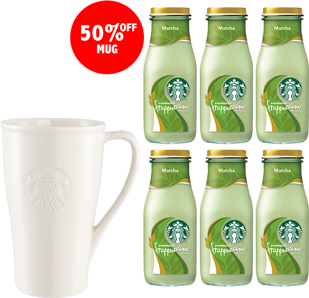 Purchase 6 Bottled Frappuccino Get 50% Off For Starbucks® - Starbucks Bottle (640x640), Png Download