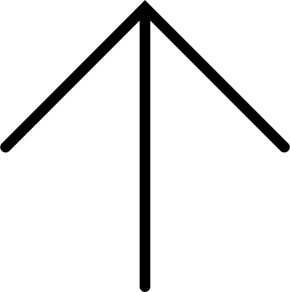 Thin Up Arrow Comments - Thin Up Arrow Png (982x988), Png Download