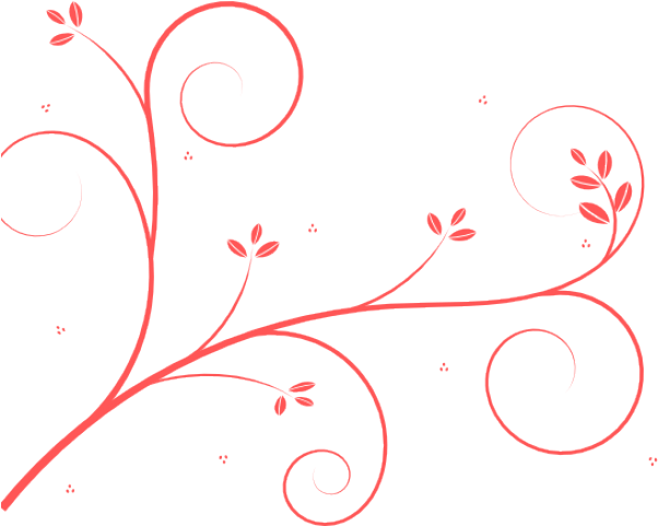 Vector Art Clipart Pretty Swirl Design - Flower Vine Clipart Transparent (640x480), Png Download
