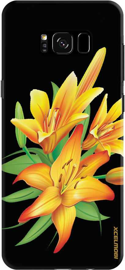Orange Lily (521x998), Png Download