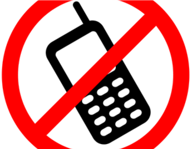 Vector Clipart Phone - No Mobile Phones Png (640x480), Png Download