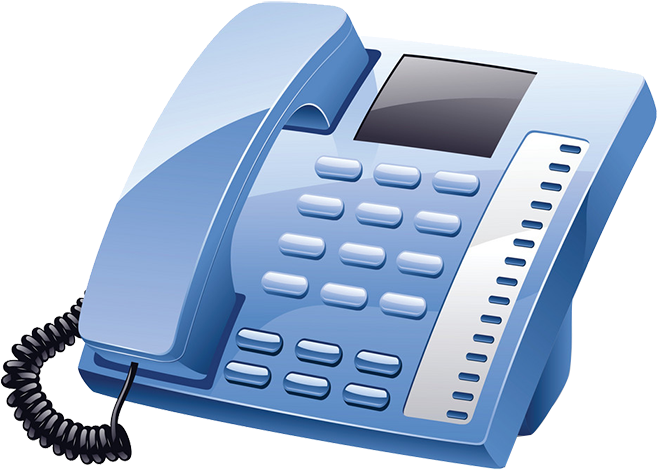 Dilly Offers A Wide Variety Of Voip Business Phones, - Land Phone Clip Art (700x489), Png Download