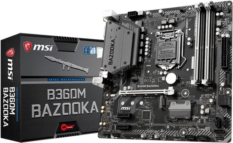 Msi B360m Bazooka (1000x1000), Png Download