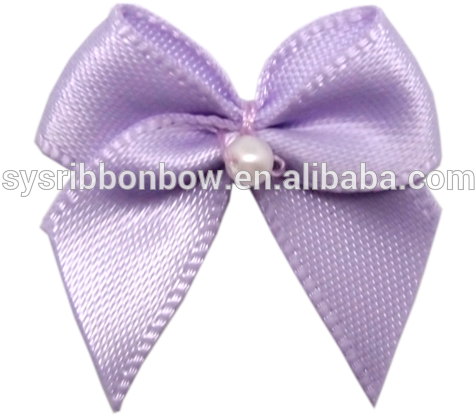 Pearls Satin Ribbon Bow For Lingerie - Satin (640x640), Png Download
