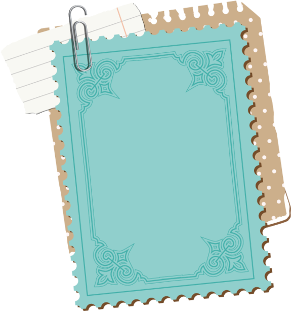 Scrapbook Png - Postage Stamp (600x637), Png Download