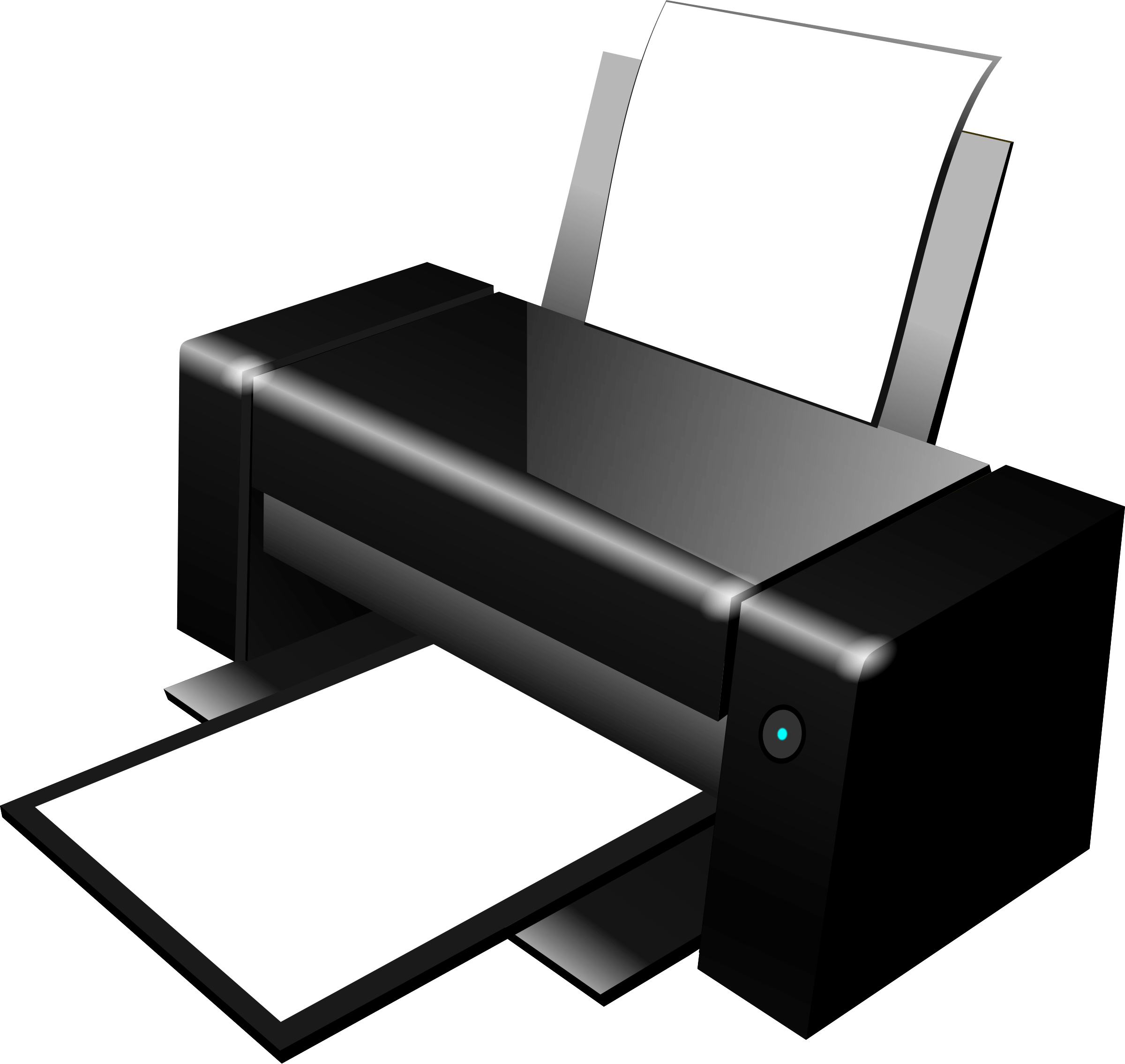 Clip Art Transparent Download Printer Clipart - Printer Png (2400x2270), Png Download