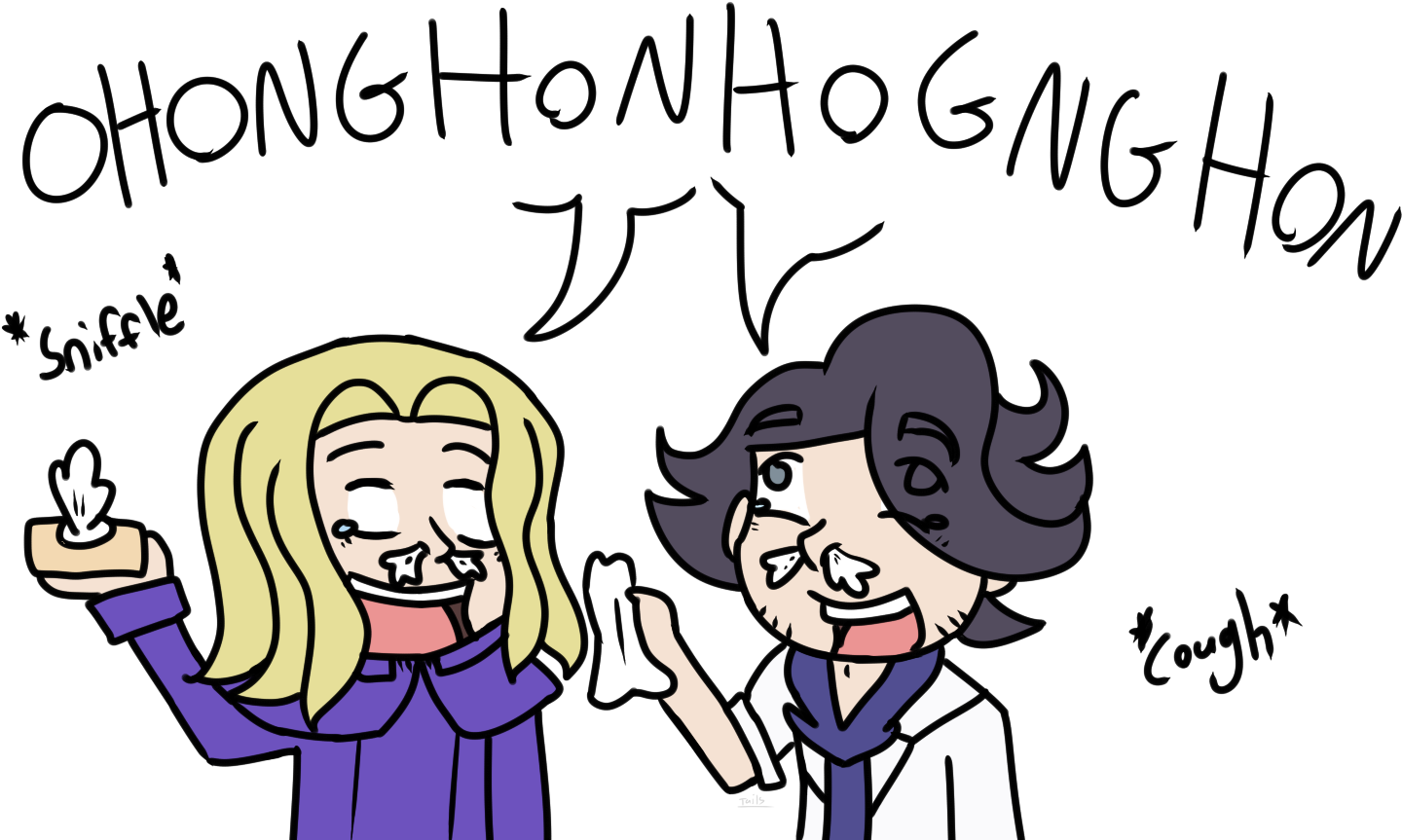 Bad Idea To Laugh While Sick - Hetalia France Professor Sycamore (1510x927), Png Download