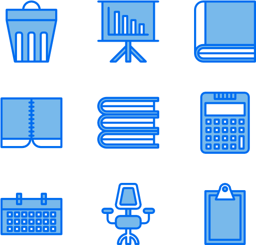 Office Supplies (600x564), Png Download