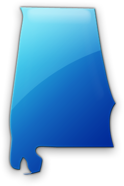 024977 Blue Jelly Icon Culture State Alabama - State Of Alabama Png (420x420), Png Download