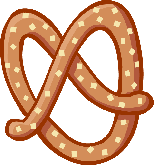 Pretzel Puffle Food - Pretzel Png (632x678), Png Download