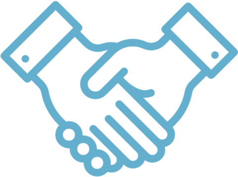 Become A Sponsor - Handshake (480x480), Png Download