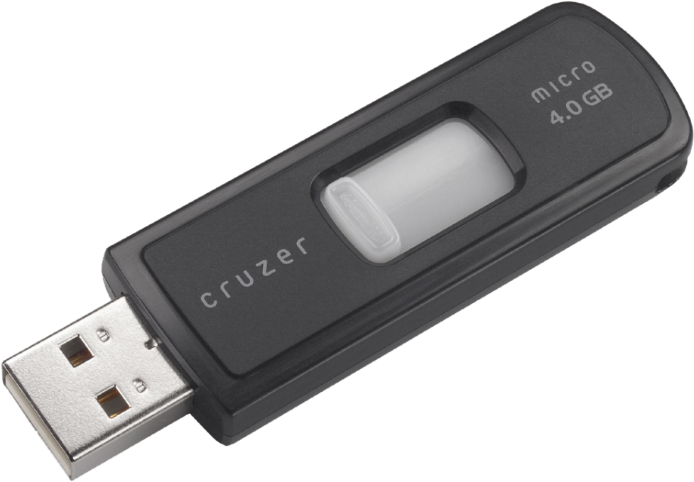 Usb Flash Drive Transparent Background Png - Sandisk Cruzer Micro 4 Gb Flash Drive - Usb 2.0 (1024x1024), Png Download