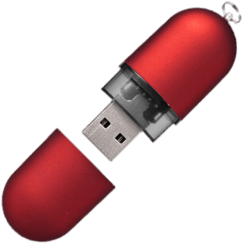 Red Usb Stick - Memoria Usb Png (400x400), Png Download