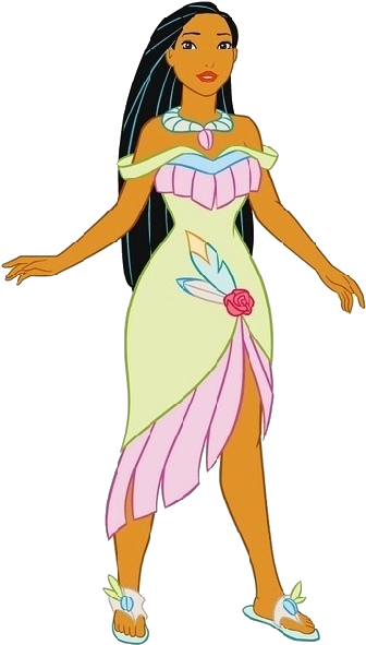 Princess Pocahontas, Princess Cartoon, Disney Pocahontas, - Draw Cartoon Characters Princesses (400x600), Png Download