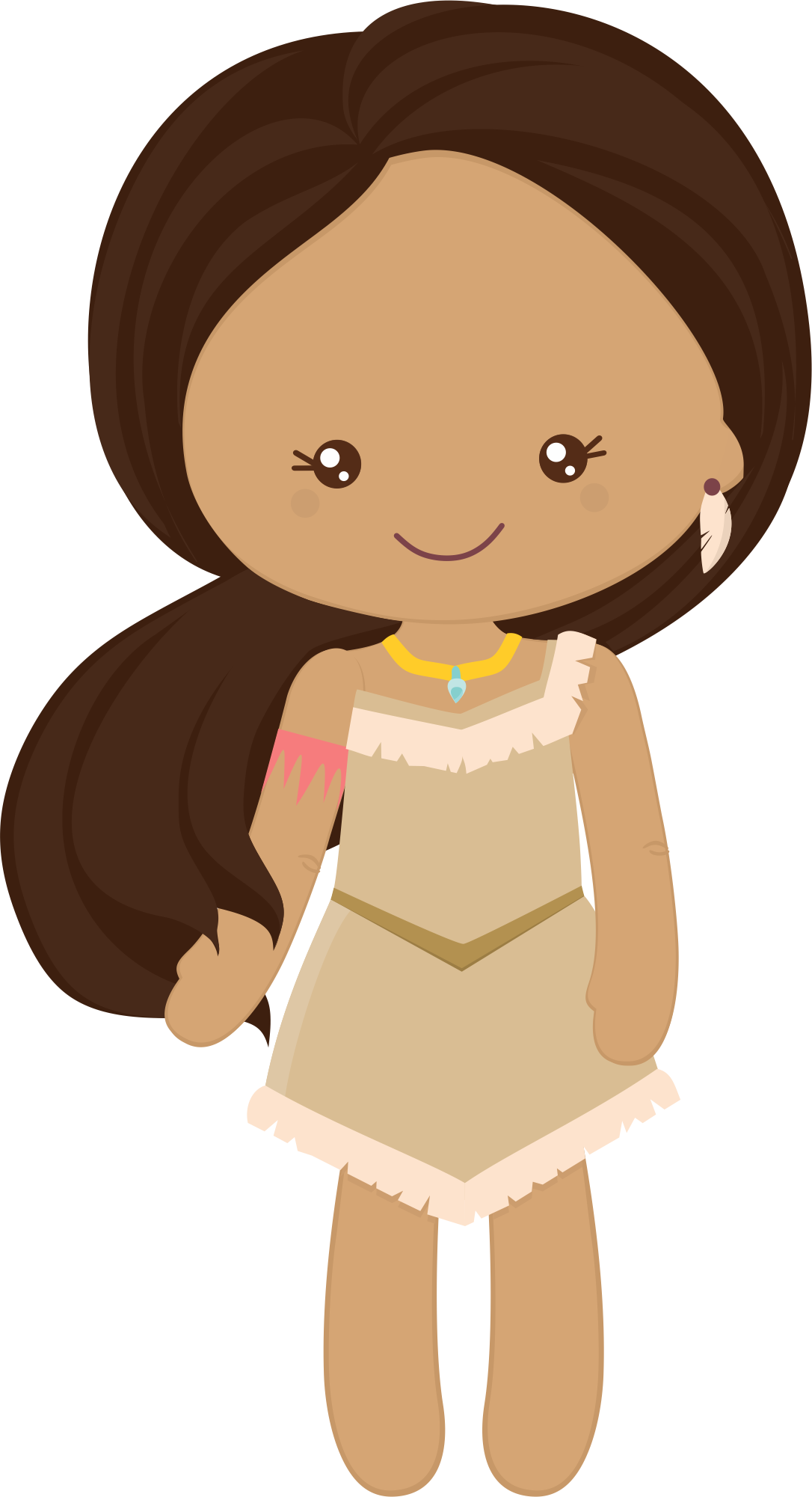 Pocahontas Clipart Little Princess 1 E 2 Grafos Grafos - Little Princess Disney Png (1086x2001), Png Download