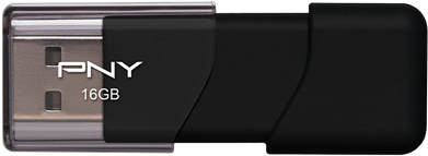 Pny Usb Flash Drive Attache3 16gb Fr - Pny 64gb Usb Flash Drive 3.0 Black (432x432), Png Download