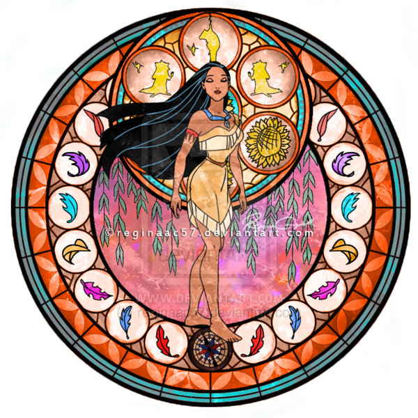 Kingdom Hearts Stain Glass By ~reginaac57 On Deviantart - Kingdom Hearts Stained Glass (600x600), Png Download
