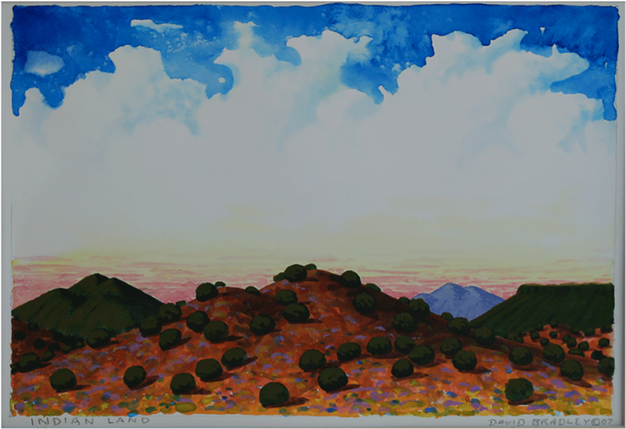 Landscape By David Bradley - Painting (1024x1024), Png Download