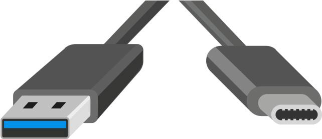 Usb Standard A To Usb-c - Usb-c (650x282), Png Download