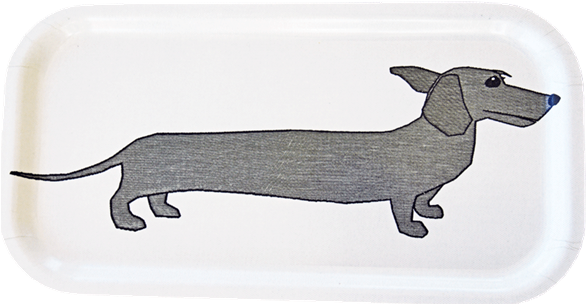 Tray Long Dachshund - Dachshund (587x587), Png Download