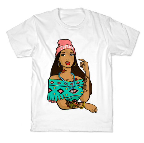 Hipster Pocahontas (484x484), Png Download