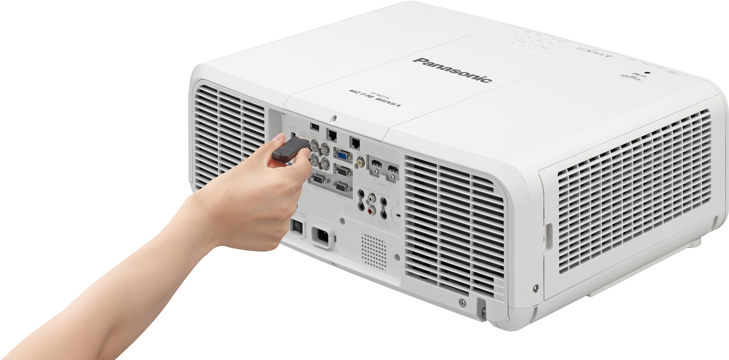 Pt-mz770 Usb Png - Projector (1569x795), Png Download