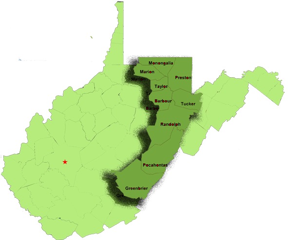 Marion County Wv (598x522), Png Download