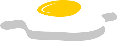 Fried Egg Clipart Perfect - Egg (520x235), Png Download
