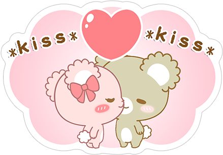 Viber Sticker «sugar Cubs» - Sugar Cubs - Kiss Unisex T-shirts (490x317), Png Download