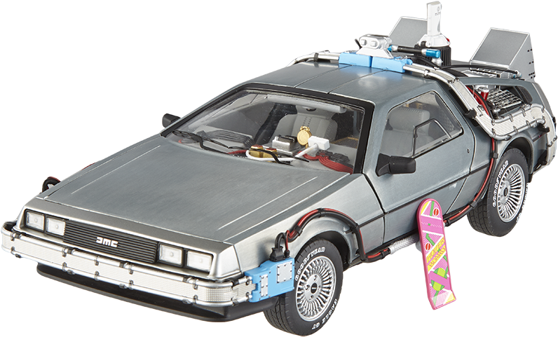 Back To The Future - Delorean Hot Wheels Elite 1 18 (900x540), Png Download