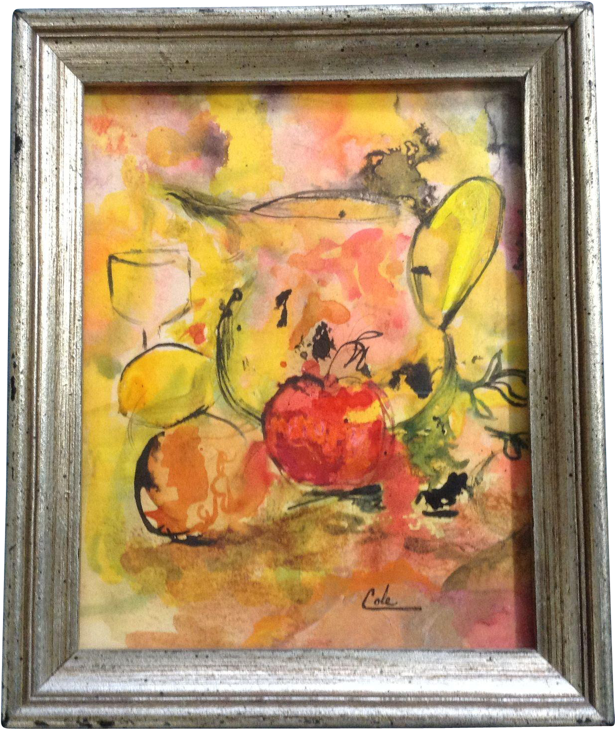 Carolyn Cole, Abstract Mixed Media Watercolor And Oil - Oil Painting (1467x1467), Png Download