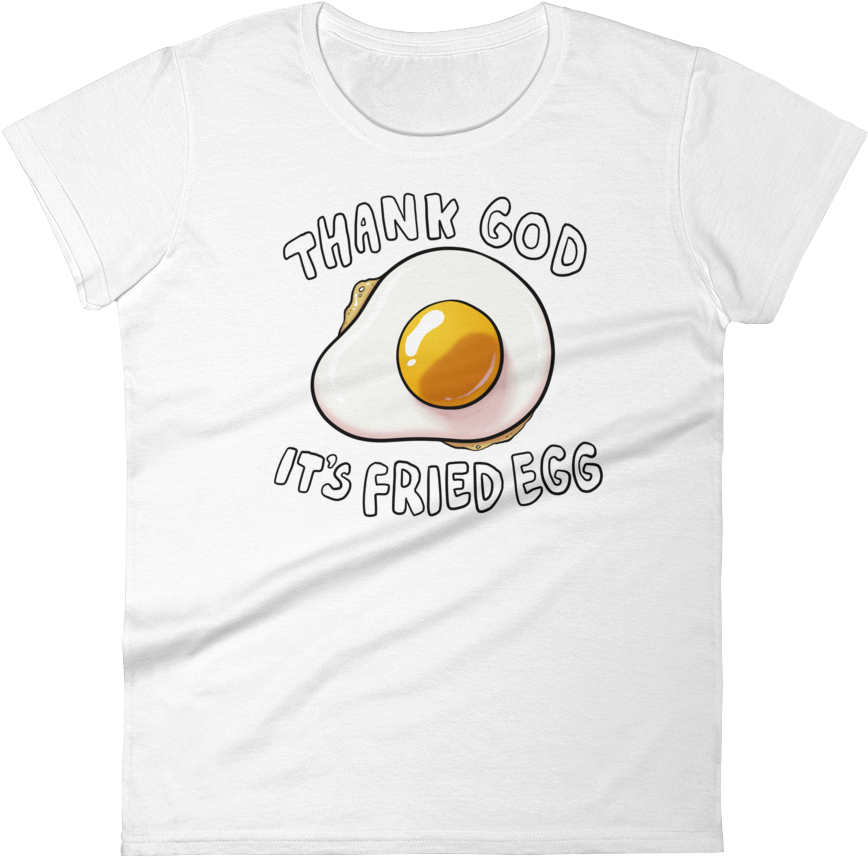 Women's Tshirt Fried Egg - Fried Egg (1000x1000), Png Download