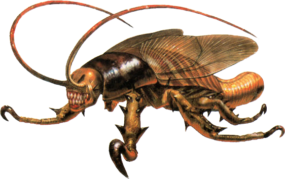 Cockroach - Parasite Eve Cockroach (562x353), Png Download