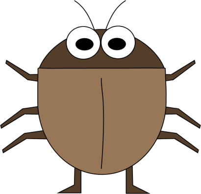 Cockroach Clip Art - Cockroach Cartoon Transparent Background (410x396), Png Download