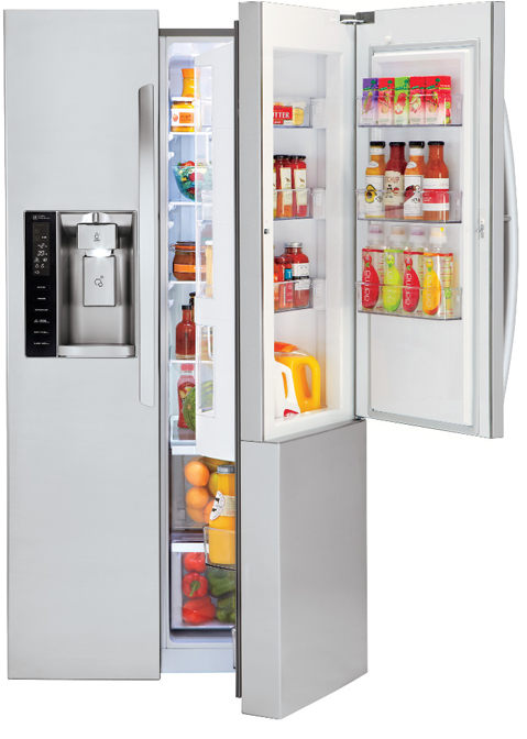 Refrigerators Discover S Innovative - Lg Lsxs26366s (498x795), Png Download