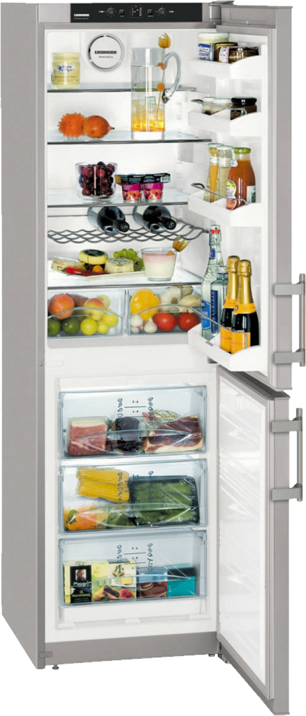 Refrigerator Png Free Download - Liebherr Cnsl3033 (600x1404), Png Download