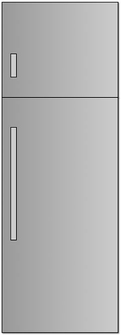 Refrigerator - Nevera Png (316x720), Png Download
