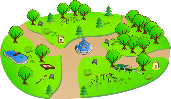 Park Png File - Park Png Clipart (600x347), Png Download