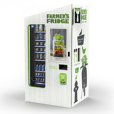Farmer's Fridge To Double Operations - Salad Vending Machine (370x370), Png Download