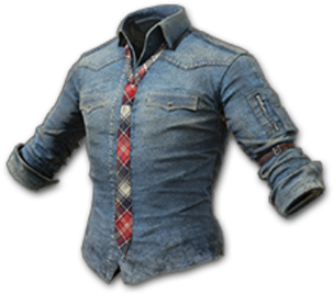 Denim Shirt With Necktie Pubg (360x360), Png Download
