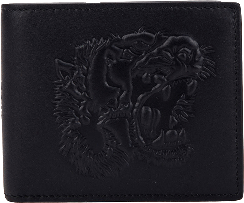 Gucci / Gucci Solid Color Tiger Head Embossed Pattern - Wallet (800x800), Png Download
