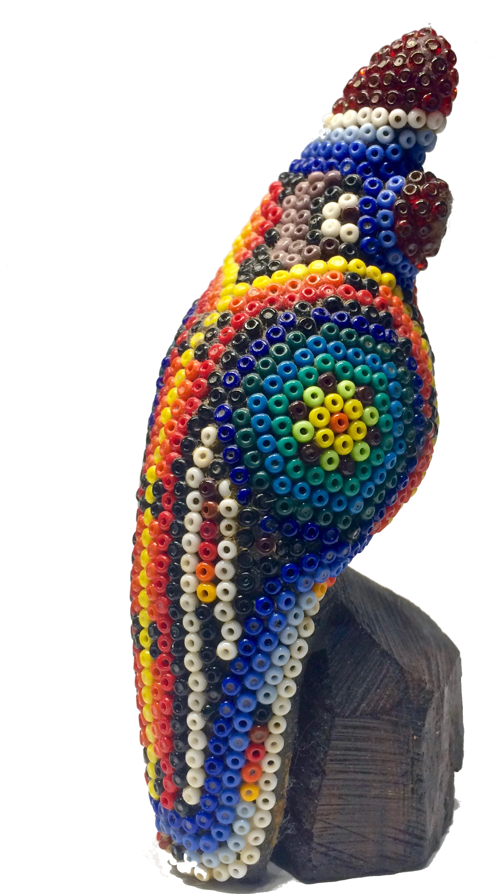 Huichol Bead Art - Macaw (2382x3176), Png Download